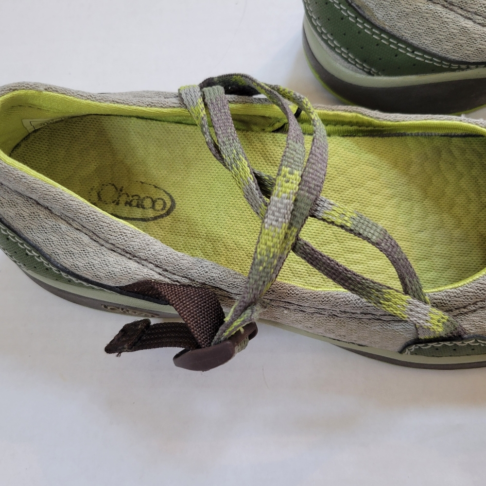 Chaco Strap Mary Jane Flats Hiking Shoes Loden/Green Women's Size 7 - Picture 6 of 7
